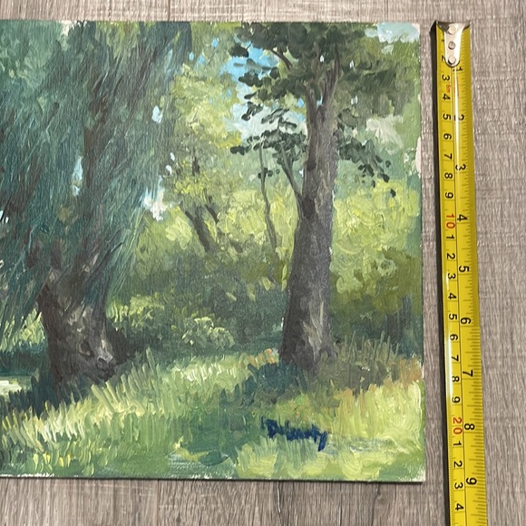 “Willows by the Pond” painting by M. Stephen Doherty. Oil on wood. Beautiful! - Picture 12 of 13